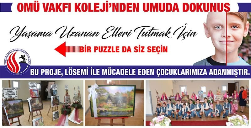 OMÜ Vakfı Koleji’nden Lösemiyle Mücadeleye Örnek Proje