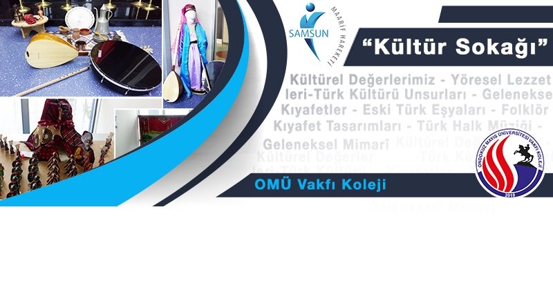 Omü Vakfı Koleji’nde Kültür Sokağı