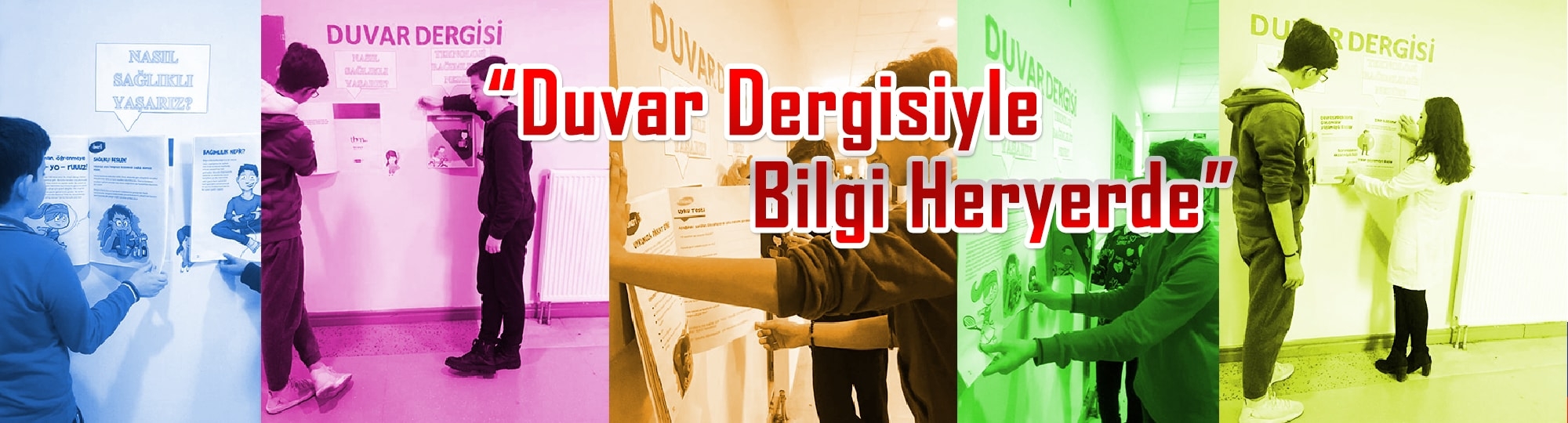 Omü Vakfı Koleji'nde Duvar Dergisi
