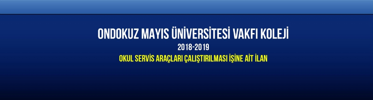 Okul Servis Taşımacılığı İşine Ait İlan