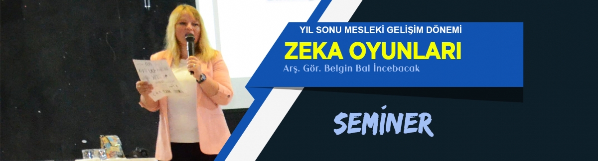 Zeka Oyunları Seminer Çalışmaları