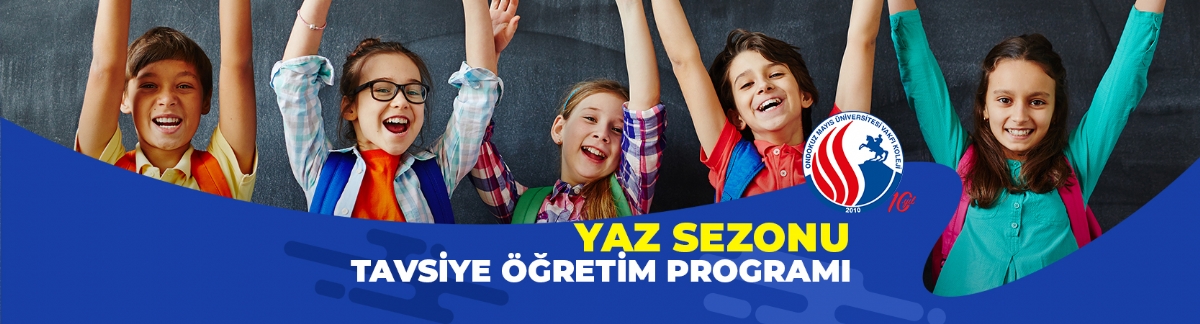 Yaz Sezonu Tavsiye Öğretim Programı ve Aktiviteleri