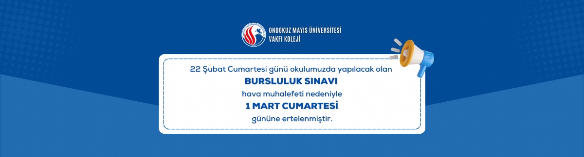BURSLULUK SINAVI ERTELENDİ!