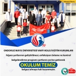 OMÜ Vakdı Koleji Okulum Temiz Belgesi
