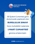 BURSLULUK SINAVI ERTELENDİ!